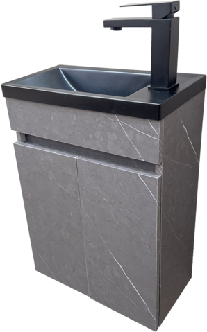 МЕБЕЛ ЗА БАНЯ MINI 43 CONCRETE BLACK